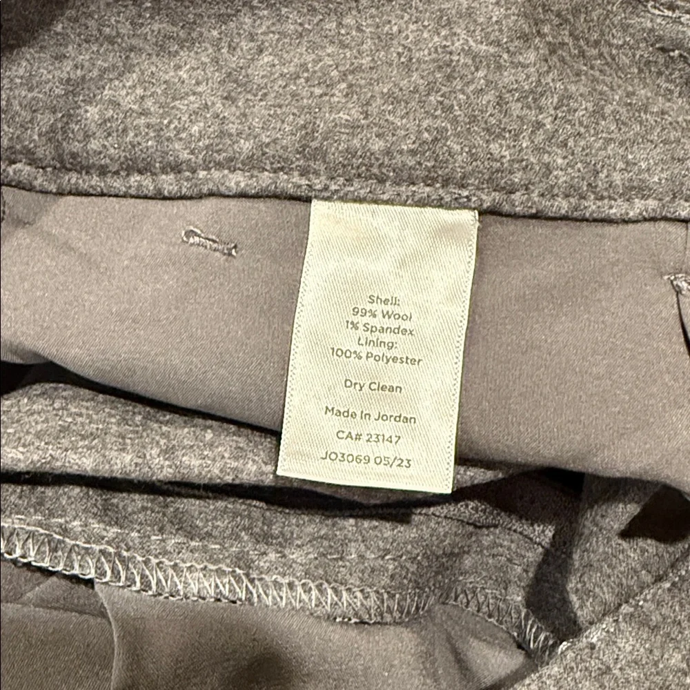 NWT Talbots Gray Italian Wool Wide Legs Dress Pants Women's 18 fully lined - Picture 8 of 11